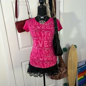 Vibrant Pink Las Vegas Tee